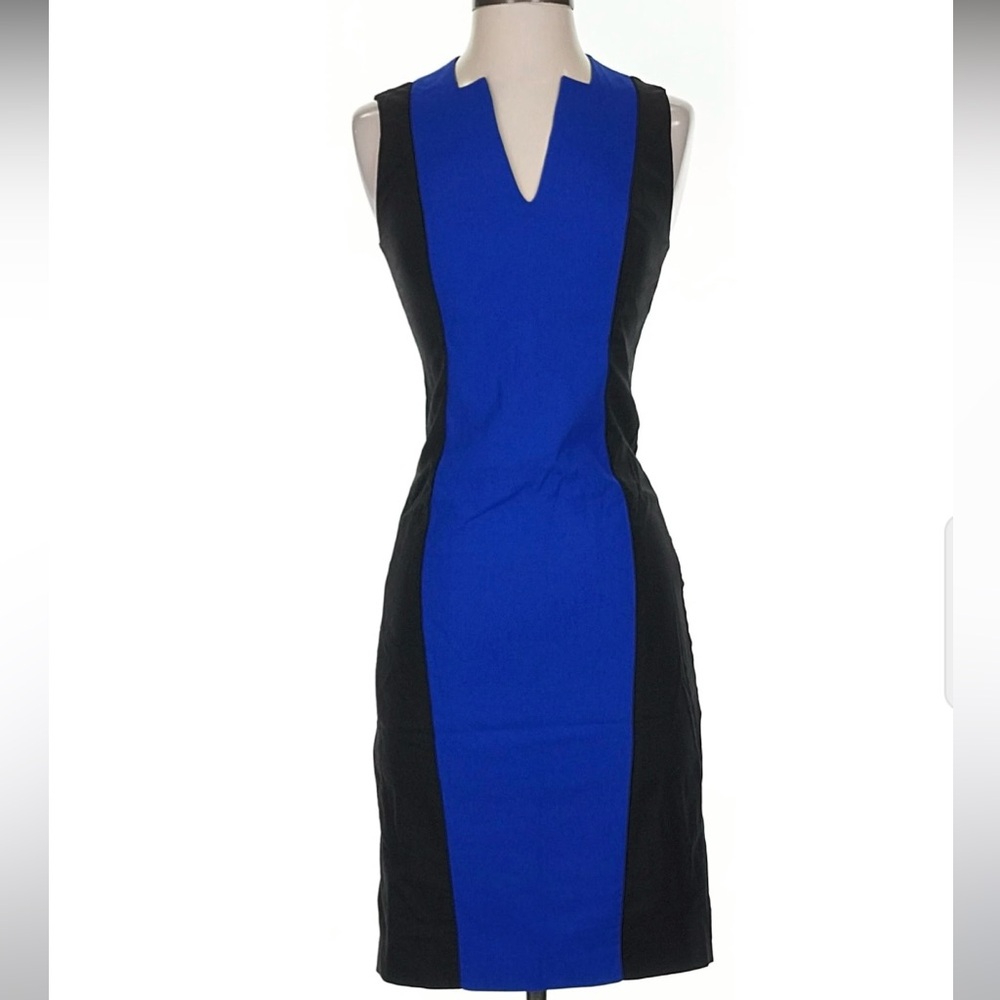 RACHEL ROY COLORBLOCK BLUE AND BLACK SLEEVELESS WOMEN DRESS